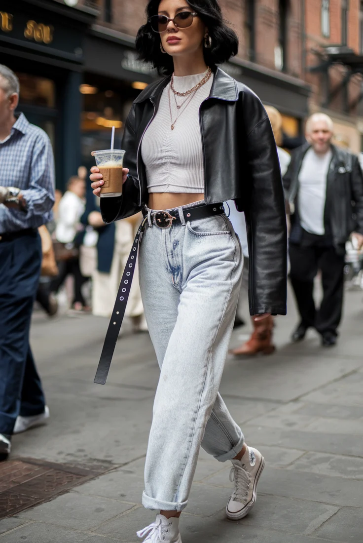 Leather, Denim & Attitude: The Ultimate Street Chic Look 🖤