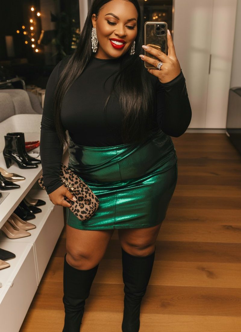 Plus-Size Christmas Outfits So Good, Santa Will Put You on the Best-Dressed List