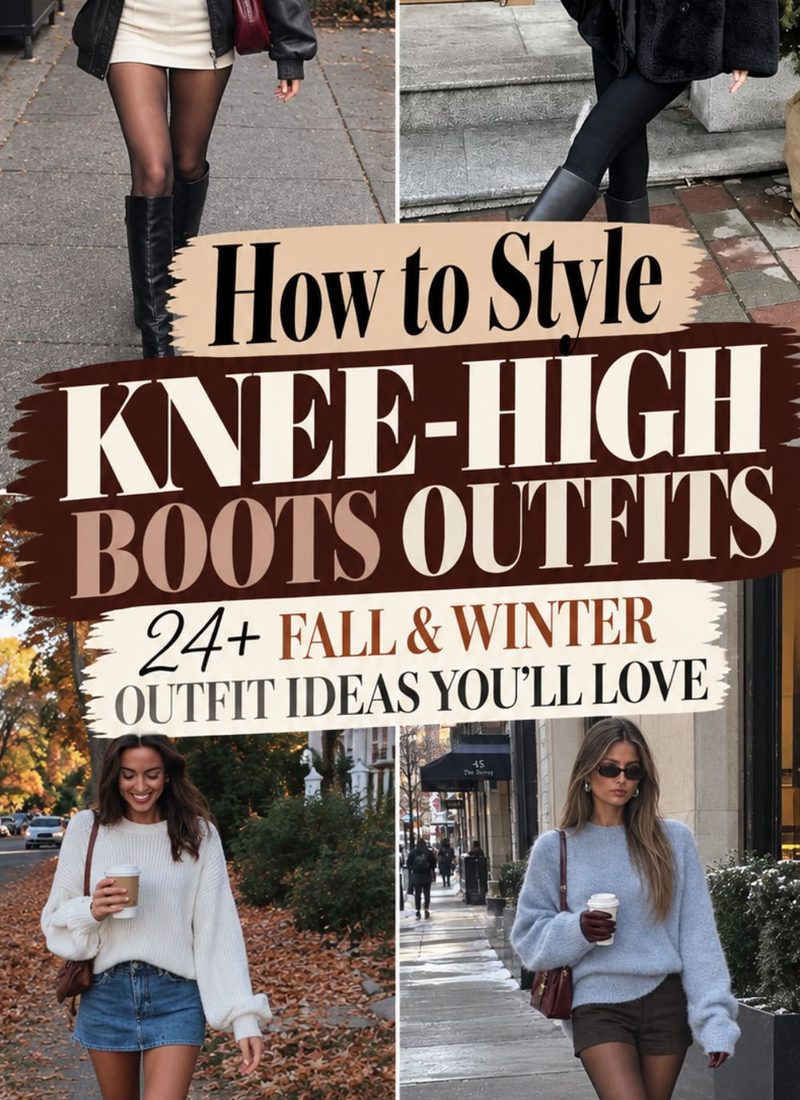 Knee High Boots Outfits for Women to Copy for Fall in 2026